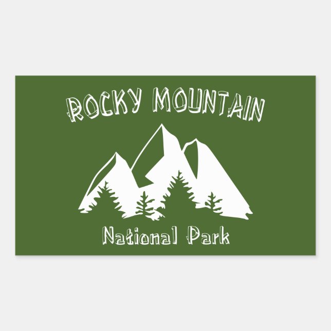 Rocky Mountain National Park Rectangular Sticker (Front)