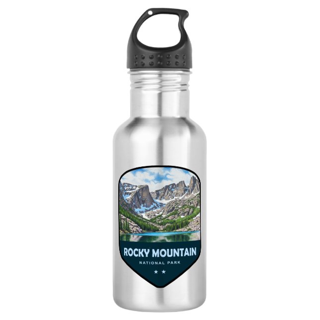 Rocky Mountain National Park Shield 532 Ml Water Bottle (Front)