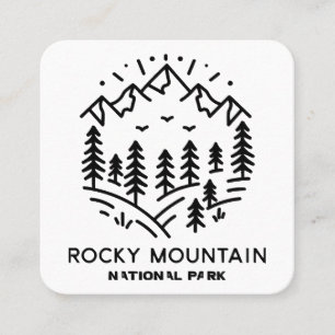 Rocky Mountain National Park  Square Business Card