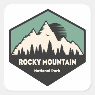 Rocky Mountain National Park Square Sticker