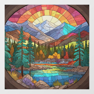 Rocky Mountain National Park Stained Glass Rockies