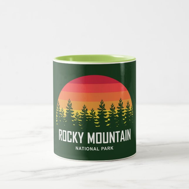 Rocky Mountain National Park Two-Tone Coffee Mug (Center)