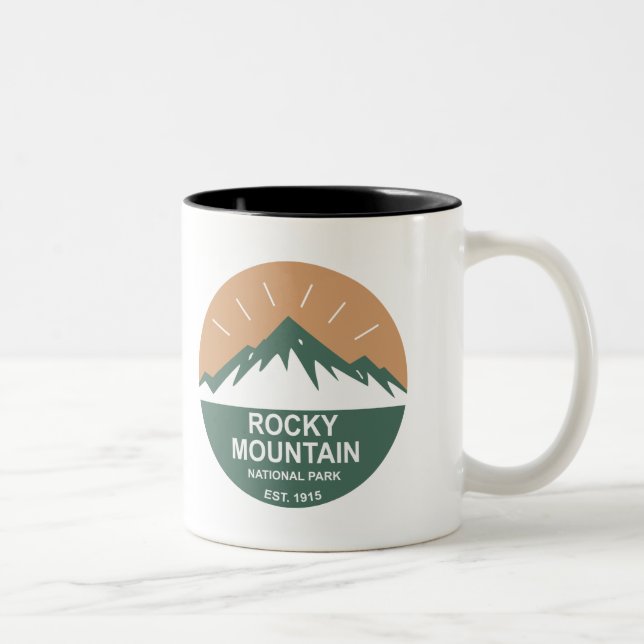 Rocky Mountain National Park Two-Tone Coffee Mug (Right)