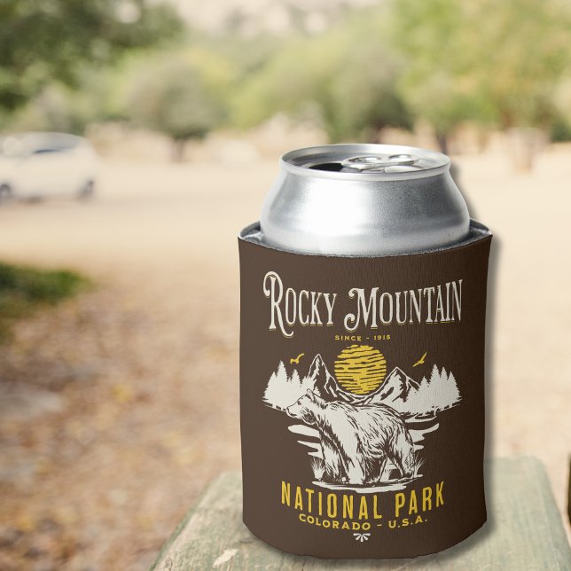 Rocky Mountain National Park Vintage Can Cooler (Creator Uploaded)