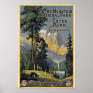 Rocky Mountain National Park Vintage Poster