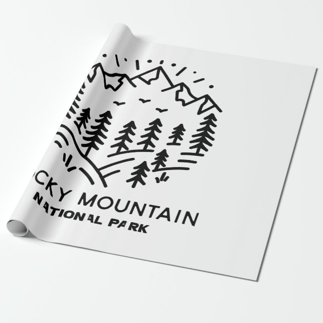 Rocky Mountain National Park  Wrapping Paper (Unrolled)