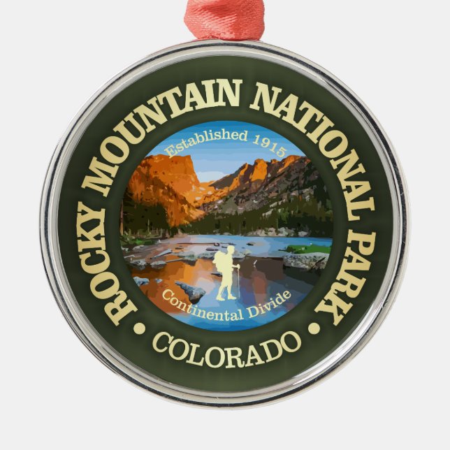 Rocky Mountain (NP2) Metal Tree Decoration (Front)