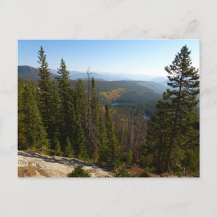 Rocky Mountain Overlook in Early Fall Postcard