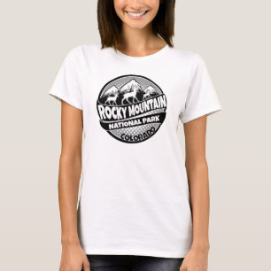 Rocky Mountain Park Colorado black logo tshirt