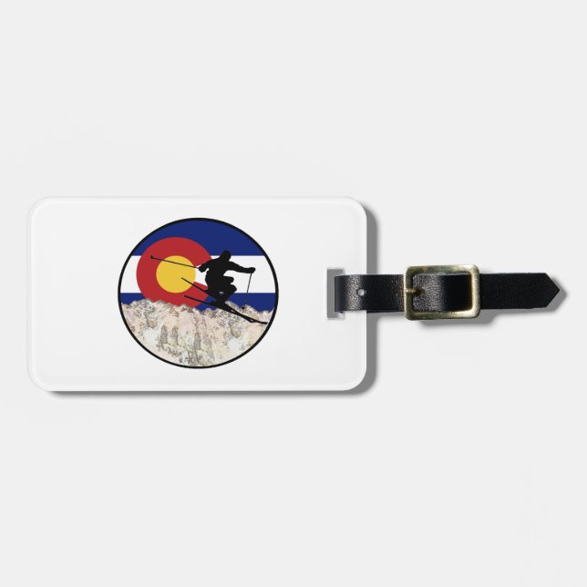 Rocky Mountain Pass Luggage Tag (Front Horizontal)
