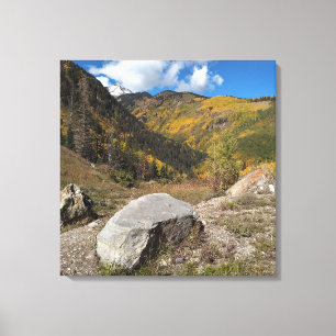 Rocky Mountain Rocks Stretched Canvas Print