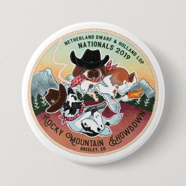 Rocky Mountain Showdown -  Logo Button (Front)