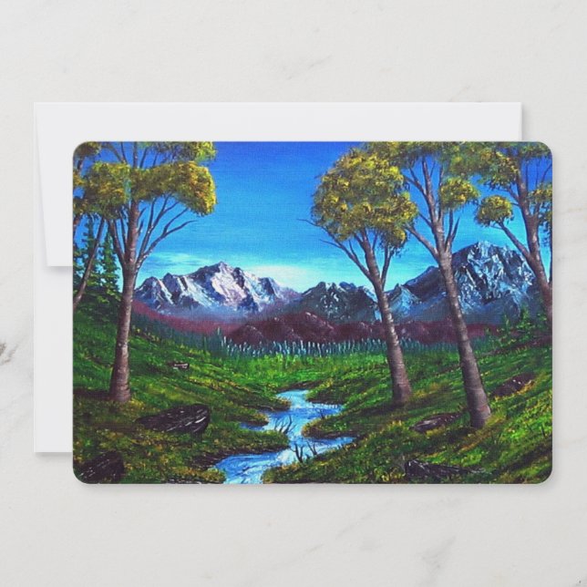 Rocky Mountain Stream Painted Abstract (Front)