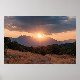 Rocky Mountain Sunrise Poster