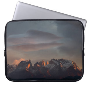 ROCKY MOUNTAIN UNDER GRAY CLOUDS LAPTOP SLEEVE