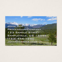 Rocky Mountain View Scenic Landscape