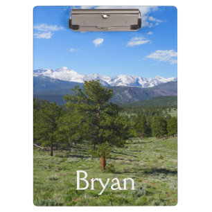 Rocky Mountain View Scenic Landscape Clipboard