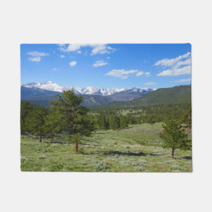 Rocky Mountain View Scenic Landscape Doormat
