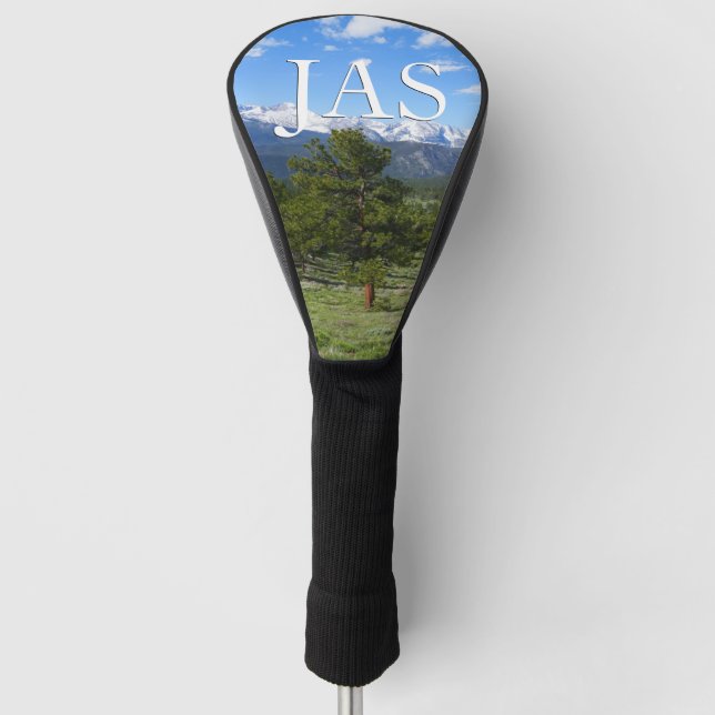 Rocky Mountain View Scenic Landscape Golf Head Cover (Front)