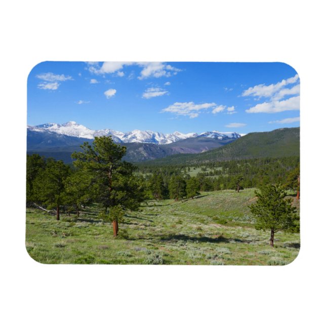Rocky Mountain View Scenic Landscape Magnet (Horizontal)