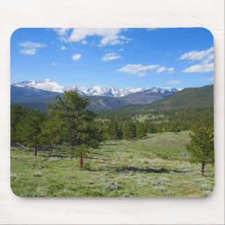 Rocky Mountain View Scenic Landscape Mouse Pad