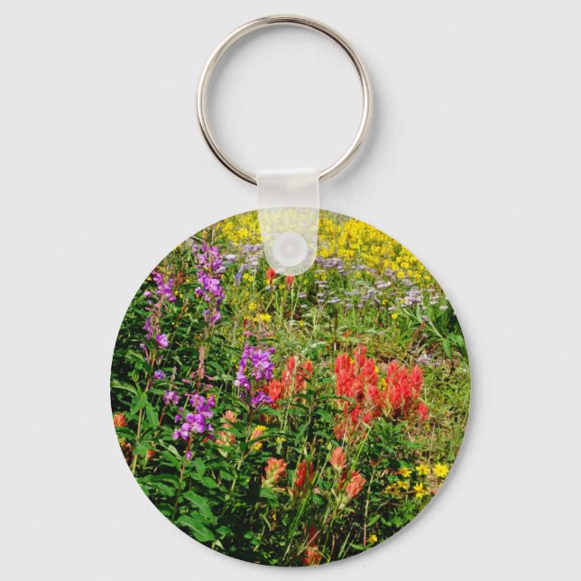 Rocky Mountain Wildflowers Key Ring (Front)