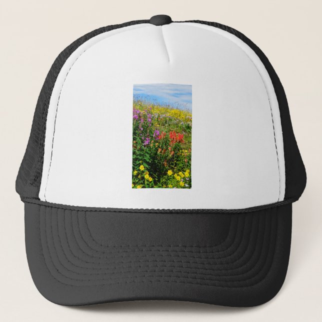 Rocky Mountain Wildflowers Trucker Hat (Front)