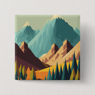 Rocky Mountains 15 Cm Square Badge