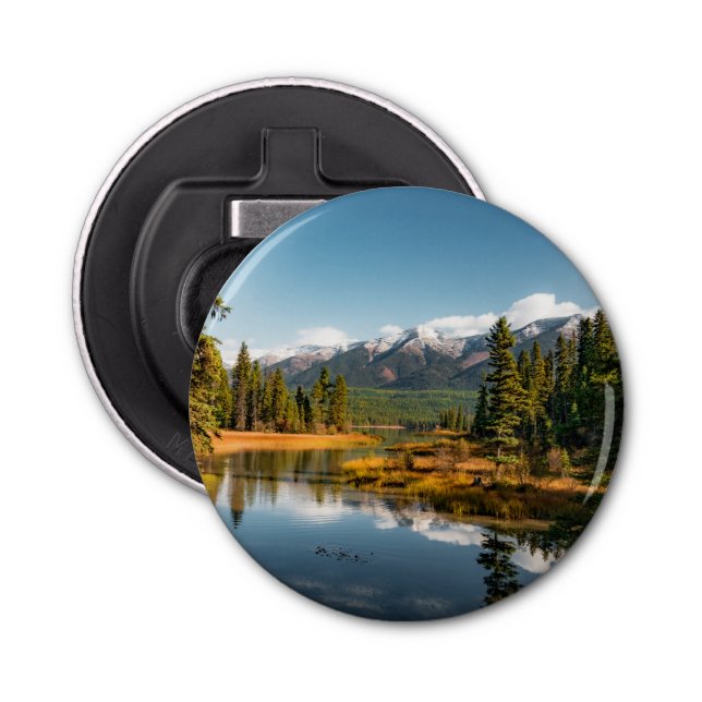 Rocky mountains bottle opener (Front)