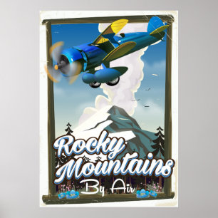 Rocky Mountains by Air! Poster