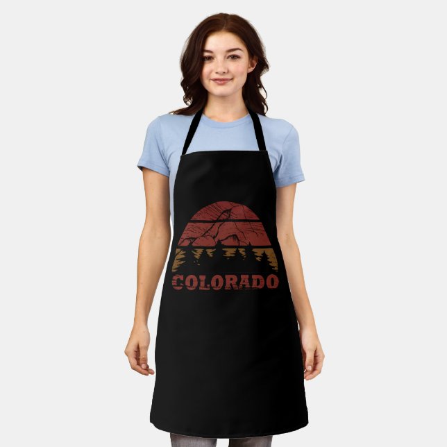 Rocky Mountains Colorado Apron (Worn)