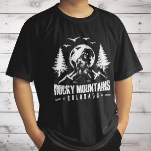 Rocky Mountains Colorado Bigfoot Vintage Hiking T-Shirt