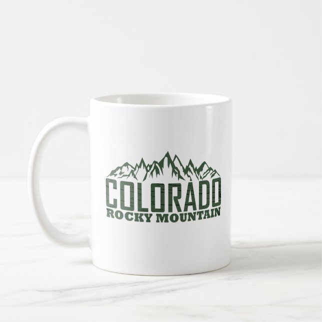 rocky Mountains Colorado Coffee Mug (Left)