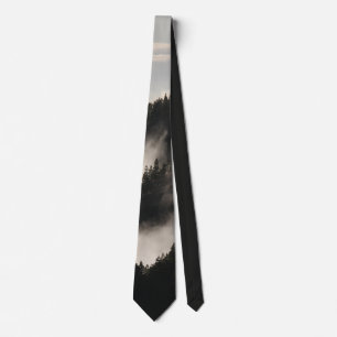 Rocky Mountains Colorado Foggy Landscape Nature Tie