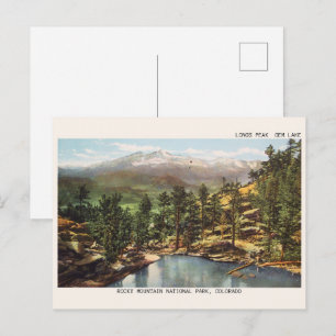 Rocky mountains, colorado LONGS PEAK GEM LAKE Postcard
