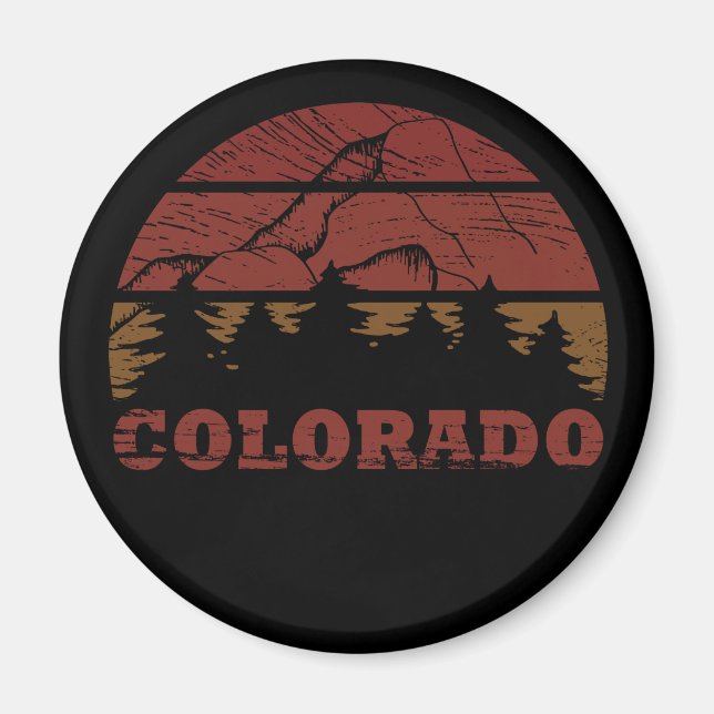 Rocky Mountains Colorado Magnet (Front)