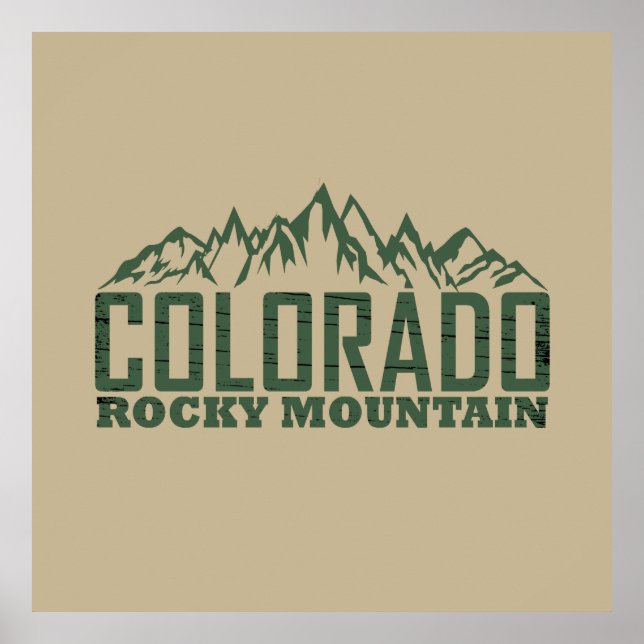 rocky Mountains Colorado Poster (Front)
