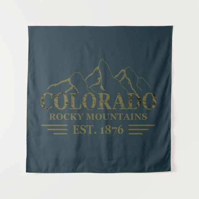 Rocky Mountains Colorado  Tapestry (Front)
