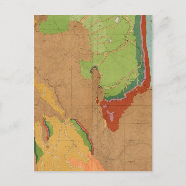 Rocky Mountains Geological Postcard (Front)