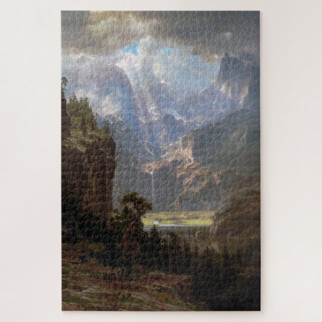 Rocky Mountains, Lander's Peak, Albert Bierstadt Jigsaw Puzzle (Vertical)