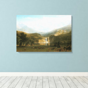 Rocky Mountains, Lander's Peak by Albert Bierstadt Canvas Print