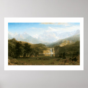 Rocky Mountains, Lander's Peak by Albert Bierstadt Poster