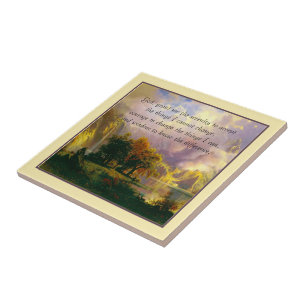 Rocky mountains serenity prayer tile