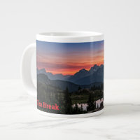 Rocky Mountains Sunset Mug - Dual Language