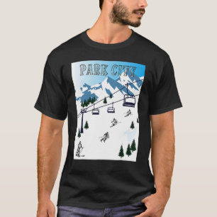 Rocky Mountains Winter Sports Ski Area Park City T-Shirt