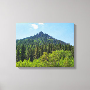 rocky mountaintop and woodlands at golden gate  canvas print