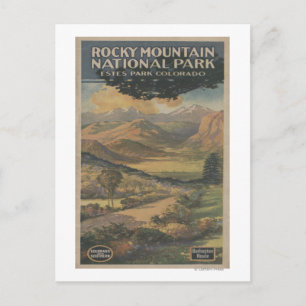 Rocky Mt. Nat'l Park Brochure # 1 Postcard