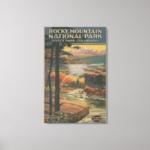 Rocky Mt. Nat'l Park Brochure # 2 Canvas Print