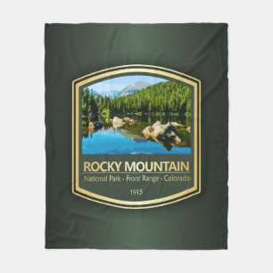 Rocky Mtn NP (PF1) Fleece Blanket