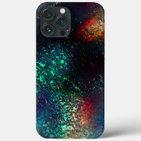 Rocky or aluminium foil under blue and red plastic